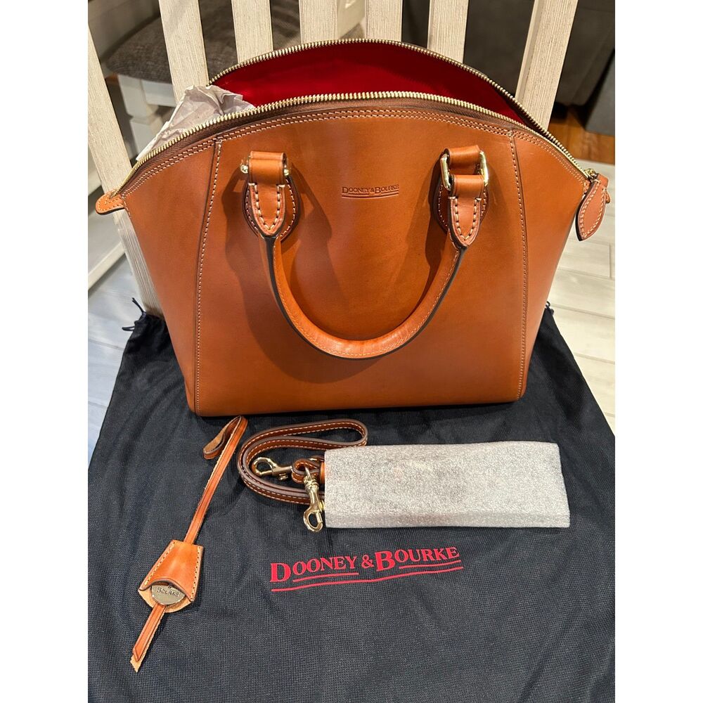 Dooney & Bourke Leather Shoulder Bag Light Brown NWOT